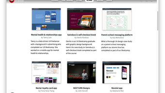 The School of UX alumni portfolios