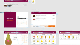 The School of UX prototyping Sainsbury's self-checkout kiosk UI in Figma