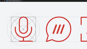 The School of UX, Design System workshop icons